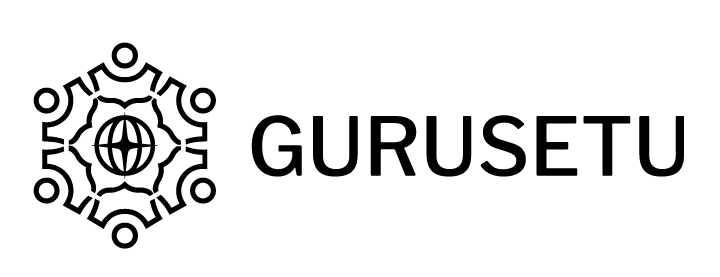 GuruSetu horizontal logo in black